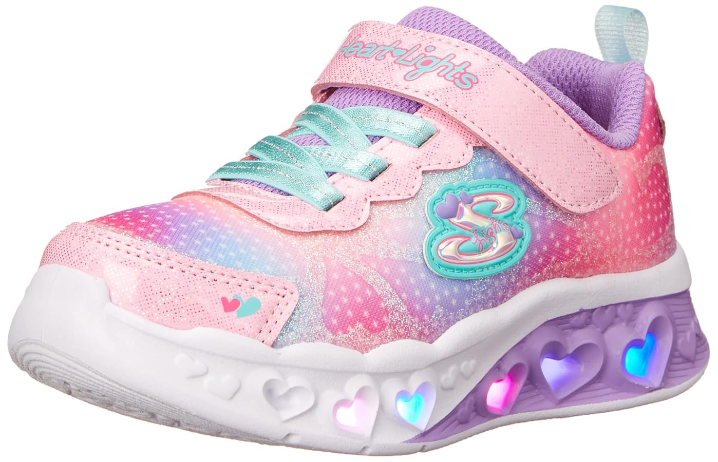 Amazon.com | Skechers Kids Flutter Heart Lights Sneaker